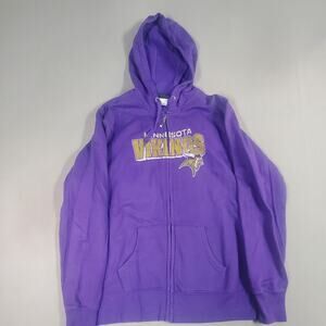 Minnesota Vikings Zip-up Hoodie Womens